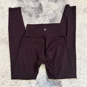 Lululemon purple wonder under leggings